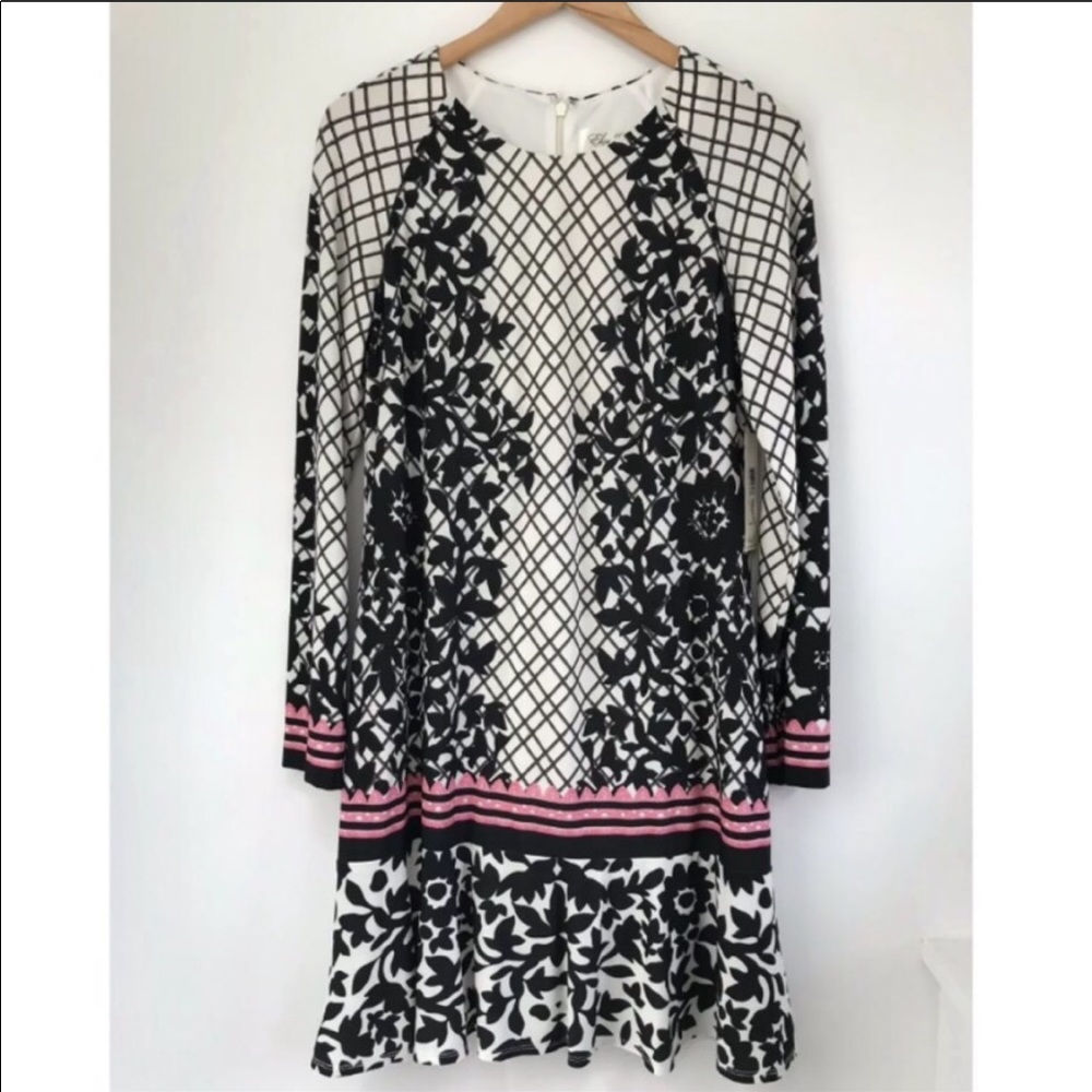 Eliza J. Trumpet Hem Dress